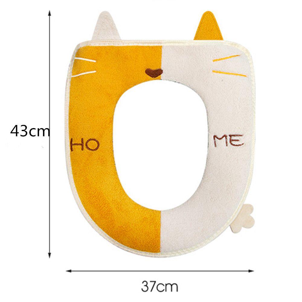 Universal Plush Warm Thicken Toilet Cushion Toilet Seat Cover Seat Mat Bathroom Aceesories