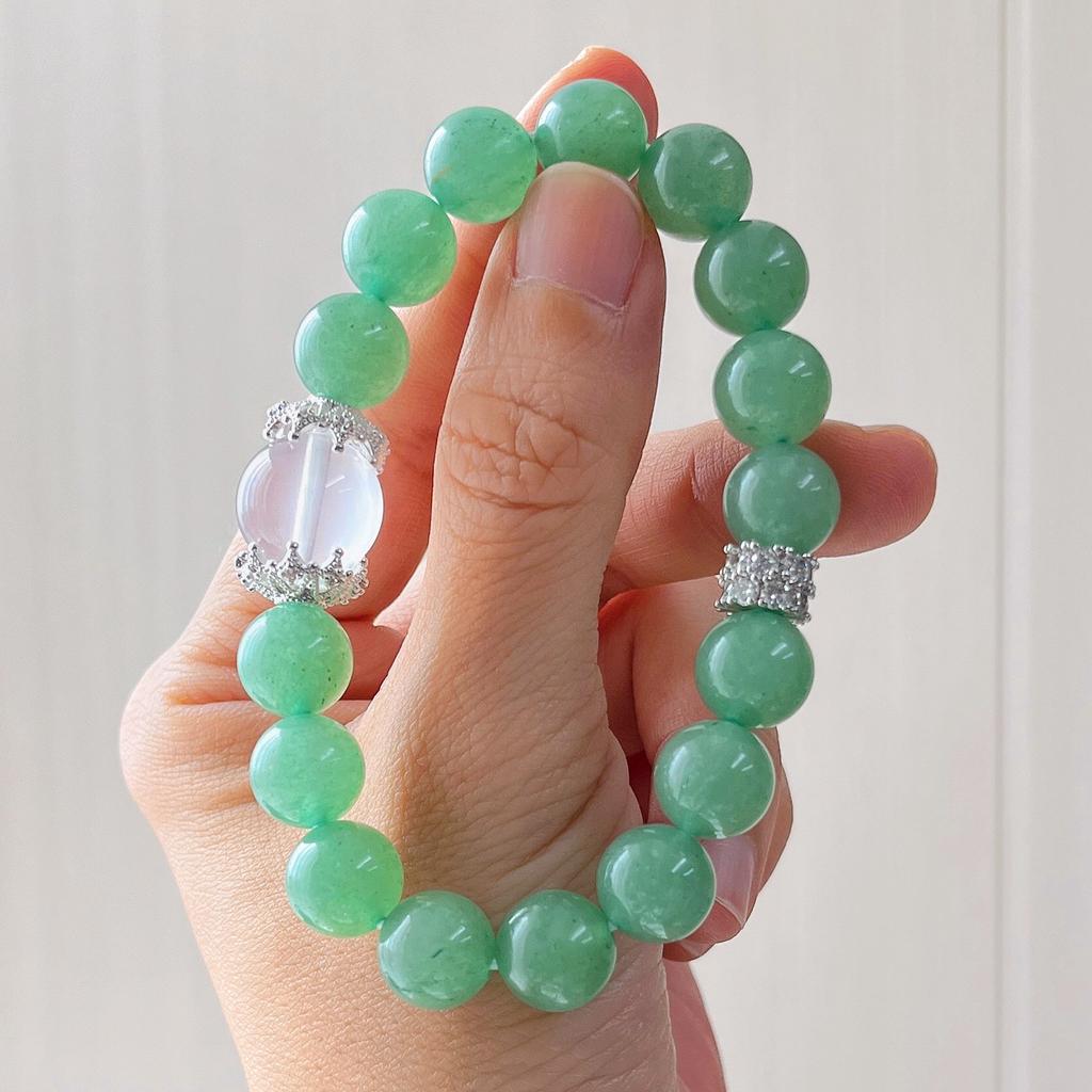 Natural Dongling Jade Milk White Crystal Design Bracelet Bracelet.