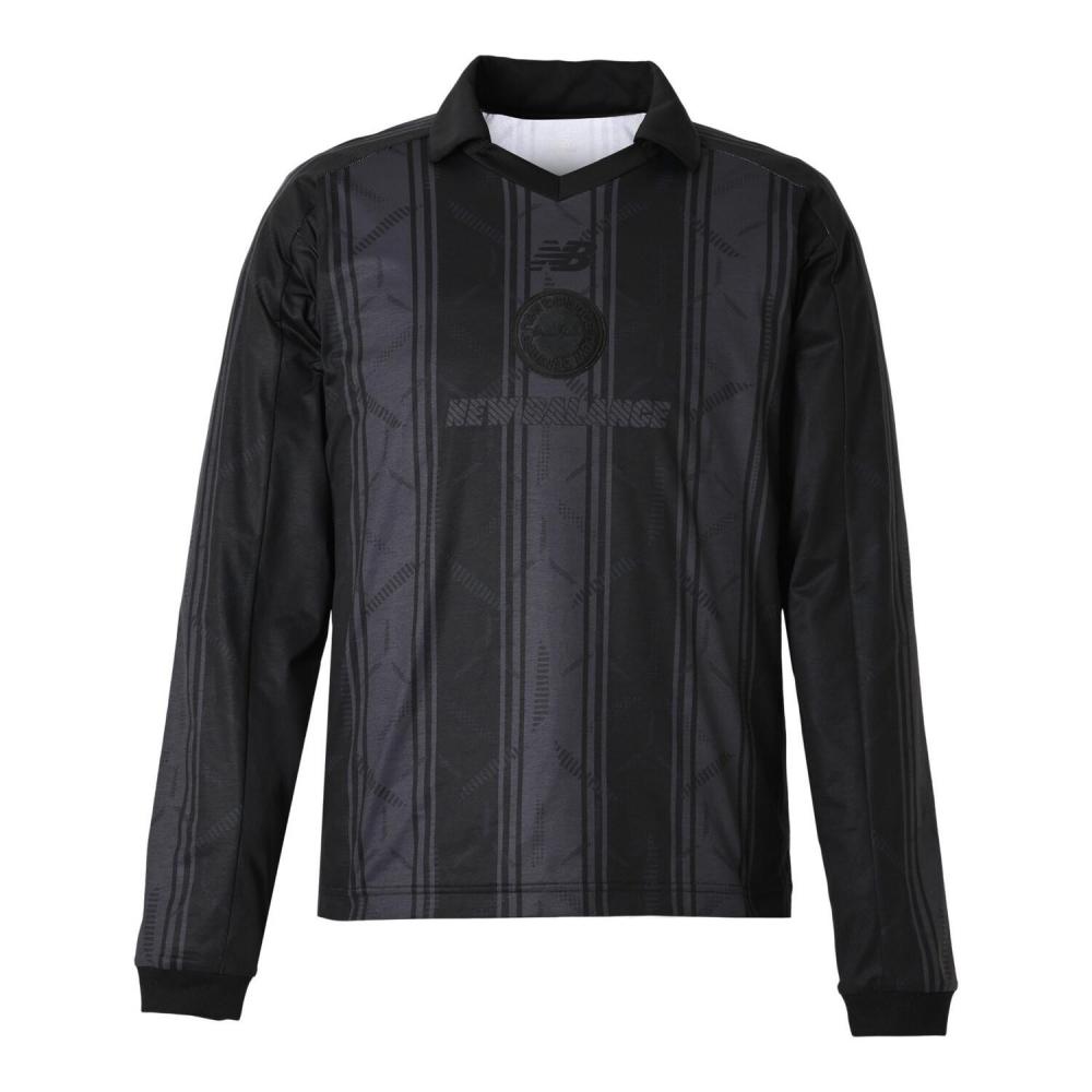 New Balance M Графическое поло с длинным рукавом aMt55252Bk Bk M