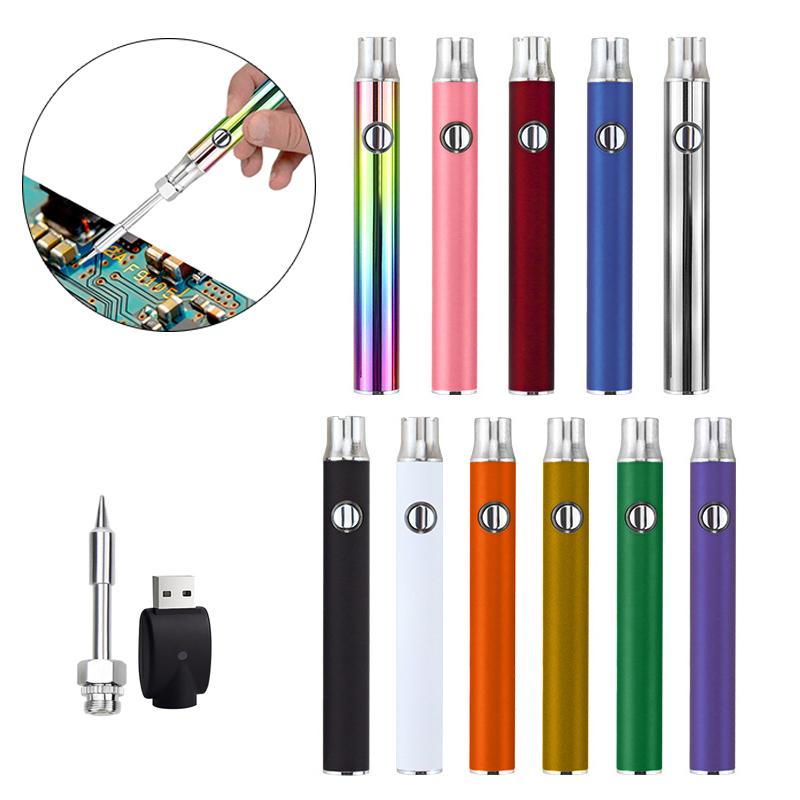 Cordless Soldering Iron Pen Built-In 350Mah Battery, Usb Rechargeable 3-Level Temperature Cartridge Tool For Electronics Repair