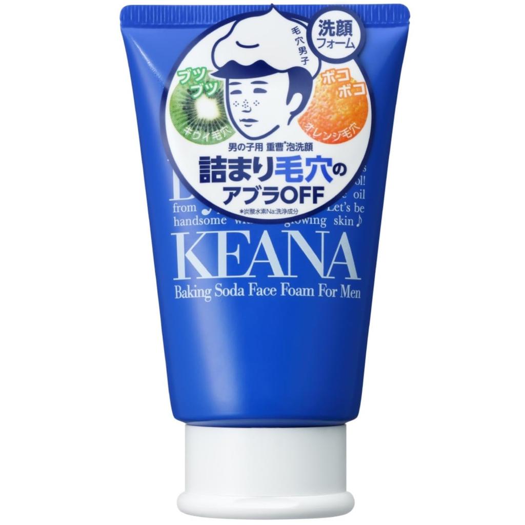Keana Nadeshiko Baking Soda Foam Facial Cleanser for Removes and Nose Dirt for Soft 100g Men, Pores, Sebum, Blackheads, Moisturized, Skin,