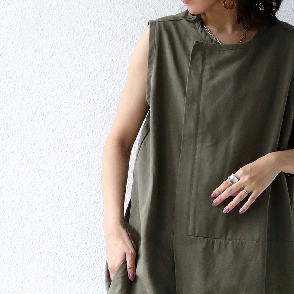 2024 Summer Japanese-Style Solid Color Sleeveless Women's Jumpsuit