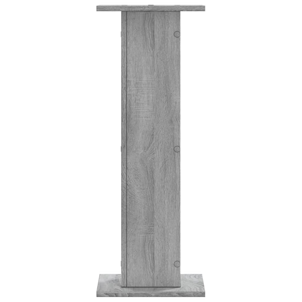 Plant Stand 2 Pcs Grey Sonoma 30 X 30 X 80 Cm Engineered Wood