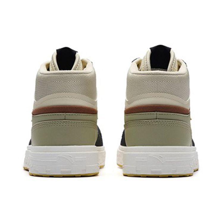 Anta Street Style High-Top Skate Shoes Men Sneakers Black Yellow Gray 112238065-2