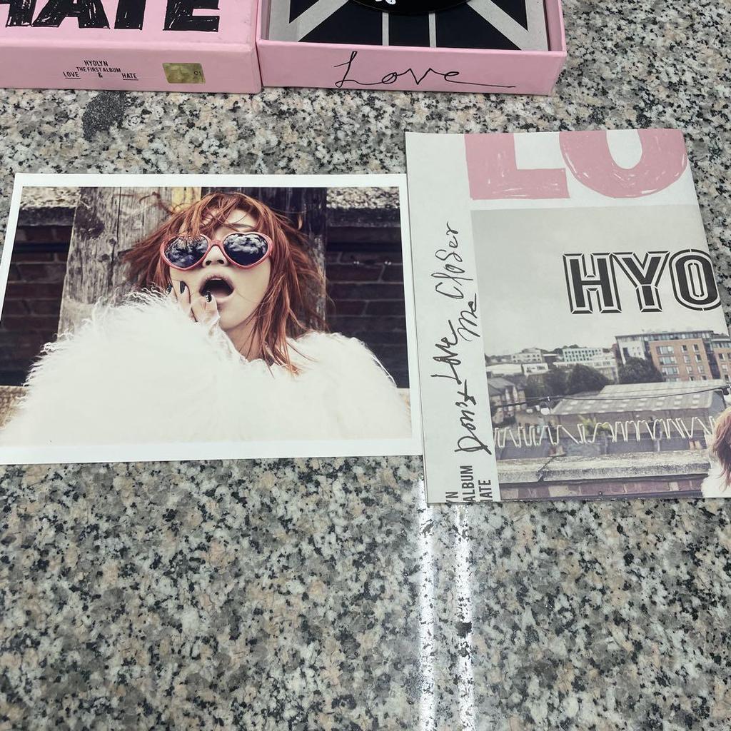 [USED] HYOLYN LOVE&HATE Hyolyn Korean CD Album Accessories Discount