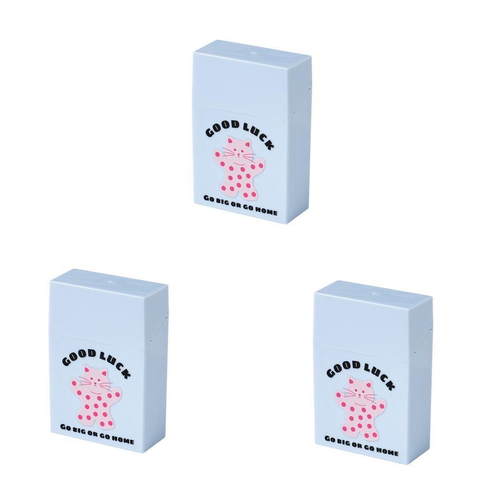 

3 шт. Пластиковый контейнер для хранения прямоугольной формы с откидной крышкой, Коробка для коллекции фотокарточек, Настольный S синий