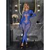 Sexy Langarm Bodysuit Damen Rot Floral Spitze Durchsichtig Rückenfrei Transparentes Netz Jumpsuit Eng Anliegend Bodycon Dessous Exotische Kleidung