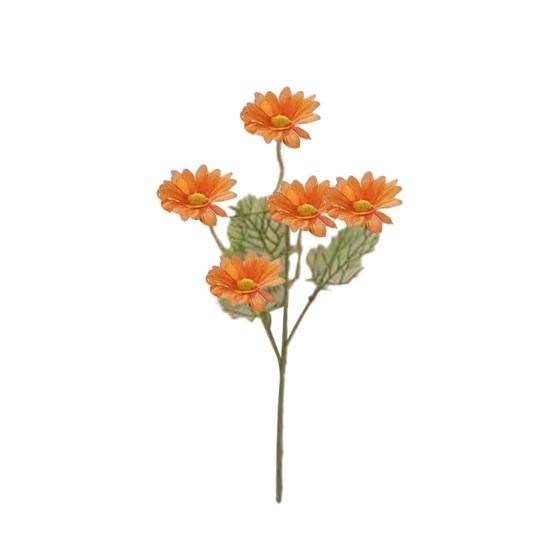 Artificial Flowers 5 Heads Faux Silk Wildflowers with Stems Fake Spring Flower Bouquet for Home Wedding Garden Vase Decor