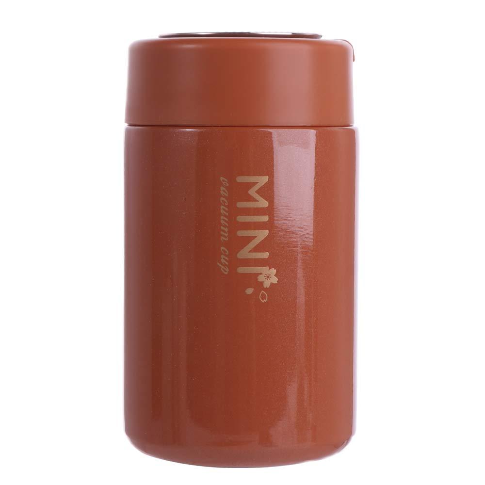 Flower Mini Thermos Cup Stainless Steel Leak Proof Portable Vacuum Flask Keeps Cold and Heat Portable Thermal Water Bottle