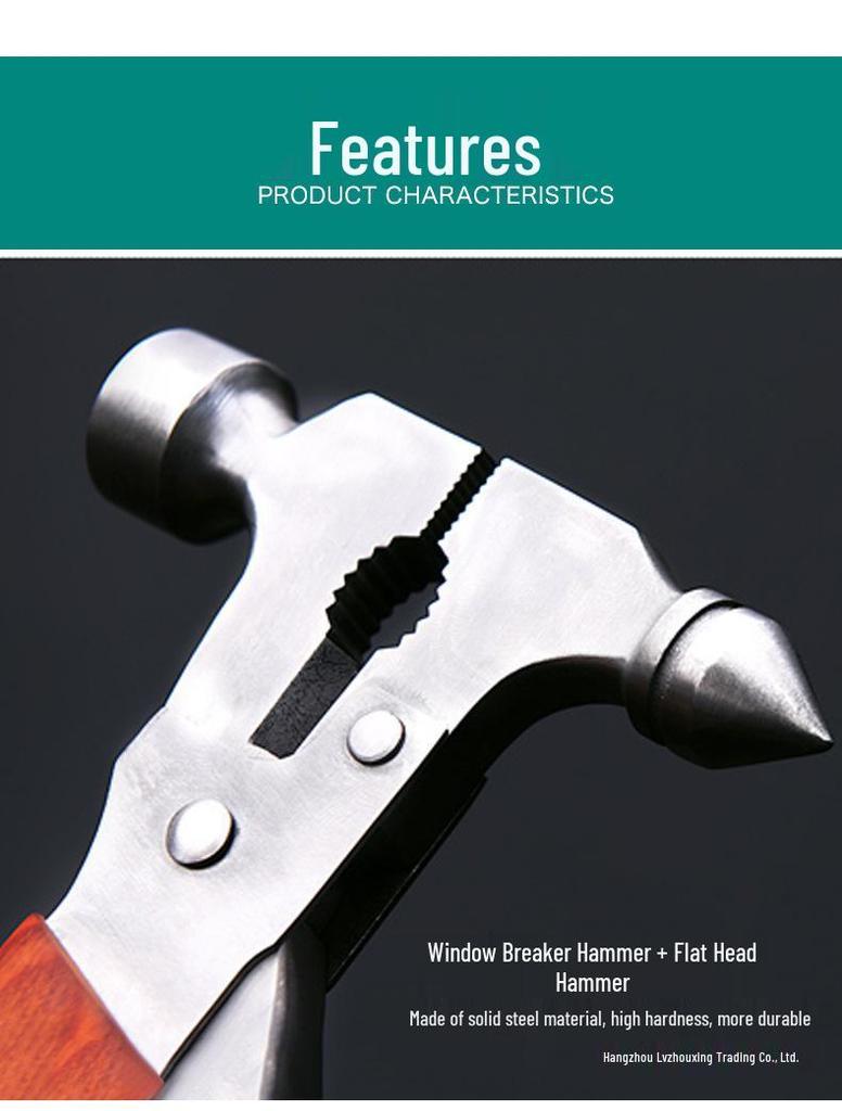 Multifunctional Car Window Breaker & Seatbelt Cutter