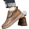 G.N.Shi Jia Men's Autumn Winter New Soft Sole Comfortable Casual Shoes British Retro High-top Leather Outdoor Commuting Shoes