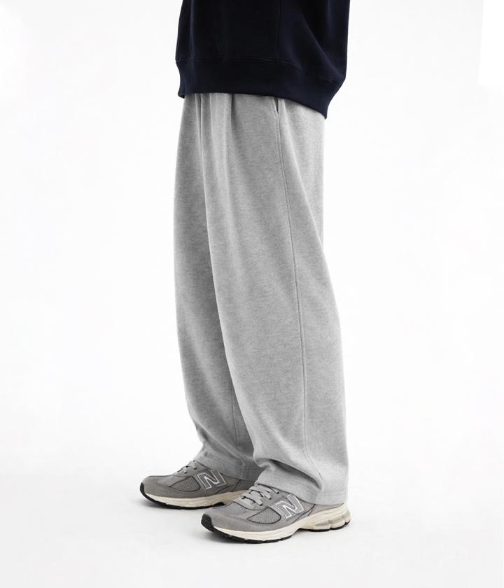 VANNWORKS Compose Cut-Out Wide Sweatpants Unisex (Melange Grey)