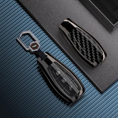 Zinc Alloy Car Key Case Cover Shell For Ford Focus 3 4 St Mondeo Mk3 Mk4 Fiesta Fusion Kuga Ecosport Protect Fob Accessories