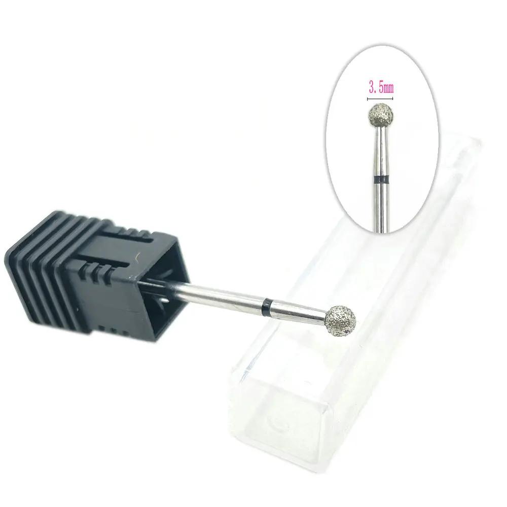 20pcs Diamond Nail Drill Milling Cutter for Manicure Rotary Bits Cuticle Clean Accessory Dental Diamond Burs Polisher 2.35mm