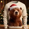 Eekhoorn Uil Beer Patroon Sweatshirts Voor Mannen Vrouwen Kerstmis 3D Geprint Pullover Festival Feest Hoodies Lange Mouwen Ronde Hals Top