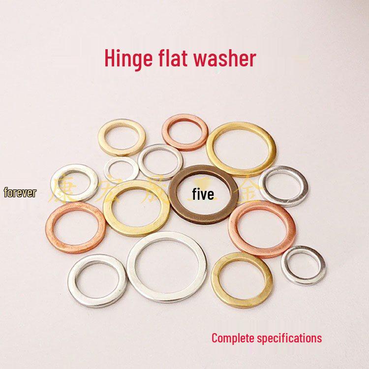 Stainless Steel Anti-theft Door Hinge Shim with Bearing Screw and Non-standard Flat Washer 9.8*14*2 Galvanized Flat Washer