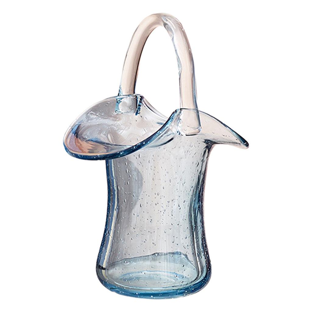 Vase with Handle Living Room Desktop Fish Tank Outdoor Artistic Decoration Floral Display ,