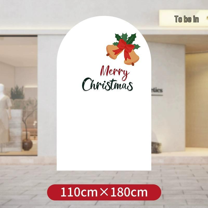 Festliche Weihnachtsszene Anordnung: Einkaufszentrum Event Dekoration mit Ballonkunst und Hintergrund