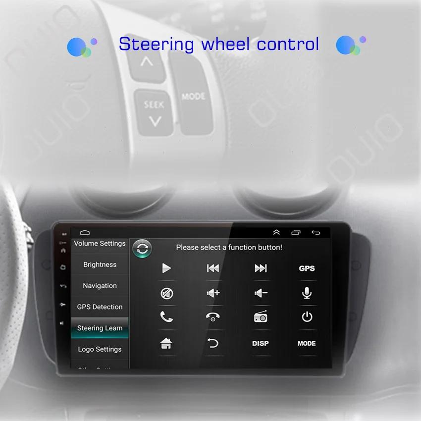 2din Android10 Car Radio Multimedia Player Carplay Auto GPS Navigation DSP BT RDS For Seat Ibiza 6j 2009 - 2013