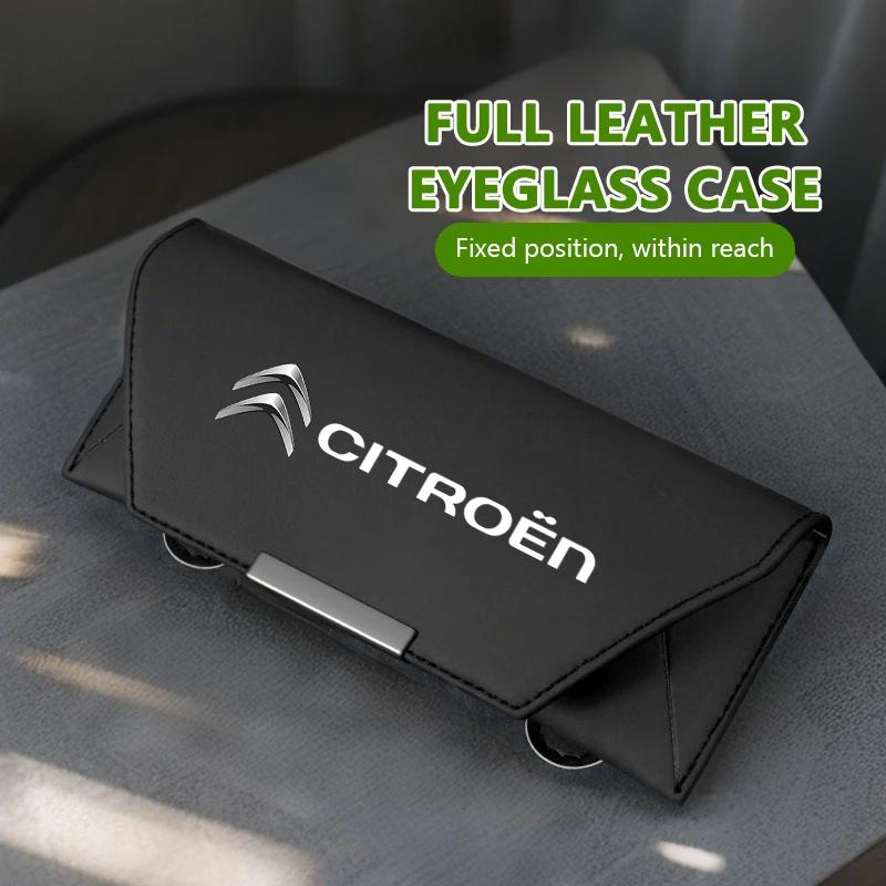Glasses Case Visor Multi-functional Car Sun Frame Storage Box For Citroen Jumper Celysee Cactus Picasso Aircross Saxo Grand alb256