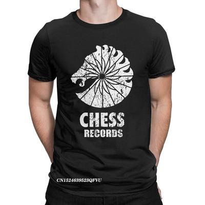 Humorous Chess Records T-Shirts For Men Crewneck Premium Cotton Tops T Shirts Harajuku Tees Classic Tops