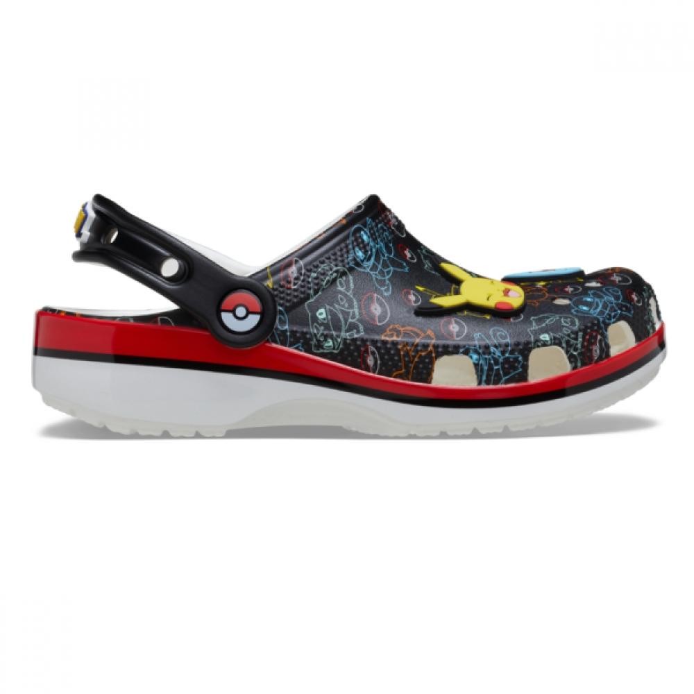 Crocs Kids Pokemon Print Classic Clog Kids 211344 90h Crocs Sandals Slippers Pikachu...