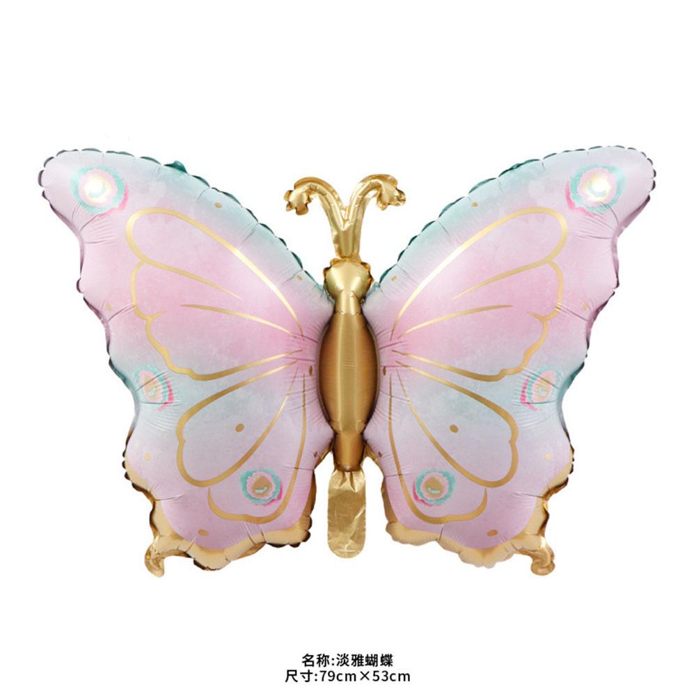 5pcs Newest Butterfly Birthday Balloon 32inch Number Set Gold Pink Foil Ball Baby Shower Helium Balloon Birthday Party Decor