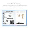 ANDYWEN 925 Sterling Silver Gold Butterfly Zircon CZ Stud Earring  Women Wedding Fine Jewelry