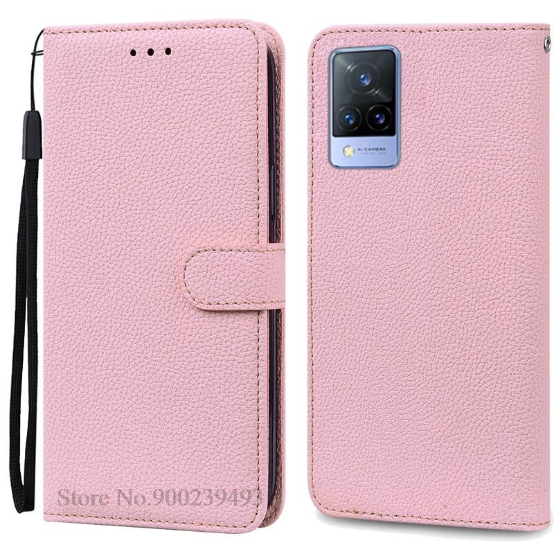 Pro Vivo V21 Pouzdro Silikonové Peněženkové Vyklápěcí Pouzdro na Telefon pro Vivo V2050 V2066 V2108 VivoV21 Kožené Pouzdro Coque pro Vivo V21 5G Fundas