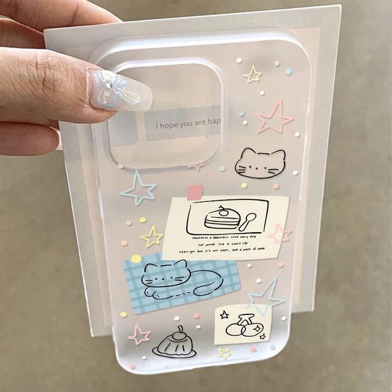 Star Kitten Soft Frosted Phone Case for Apple iPhone 13-17 PROMAX