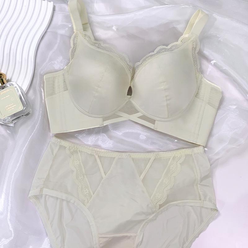 

Турмалиновый шелковистый атласный комплект бюстгальтера для массажа класса люкс - Беспроводной, с эффектом пуш-ап для боковой поддержки 40/90ABC Cup