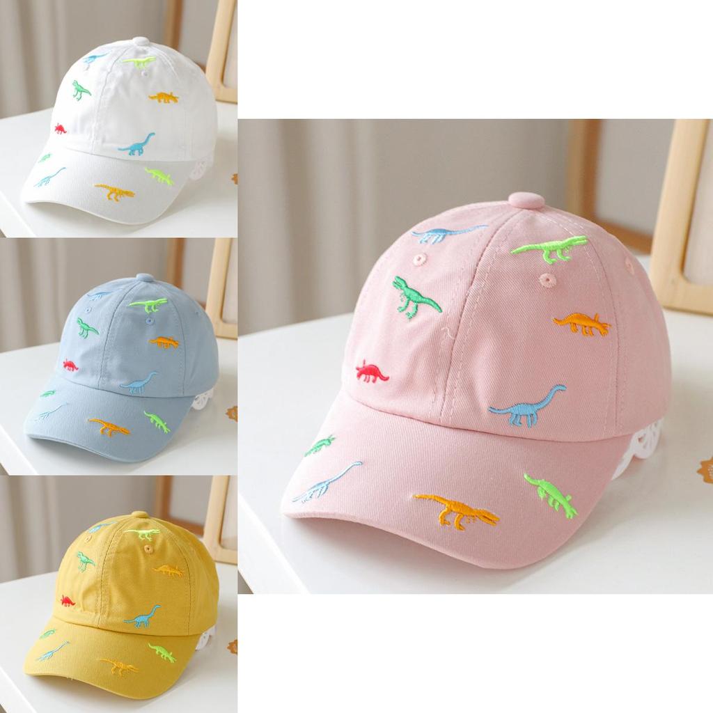Colorful Dinosaur Cotton Baseball Cap For Boys And Girls Sun Protection Cap