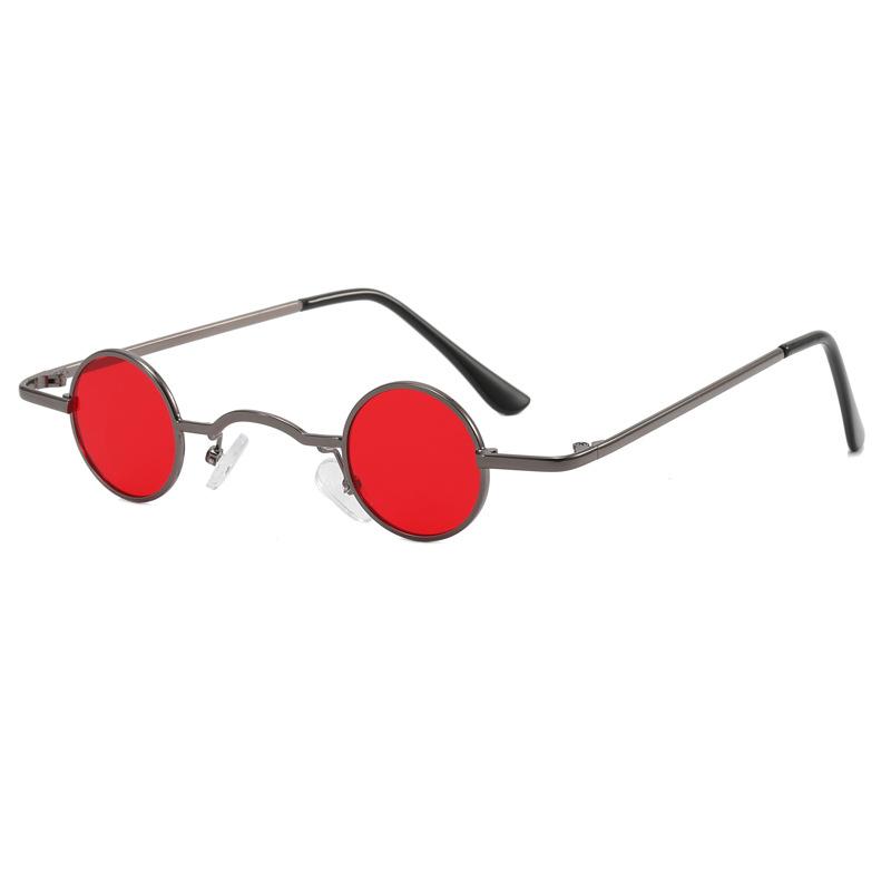 

Retro Round Sunglasses, Colorful Trendy Round Frame Glasses, Colored Lens Prince Glasses