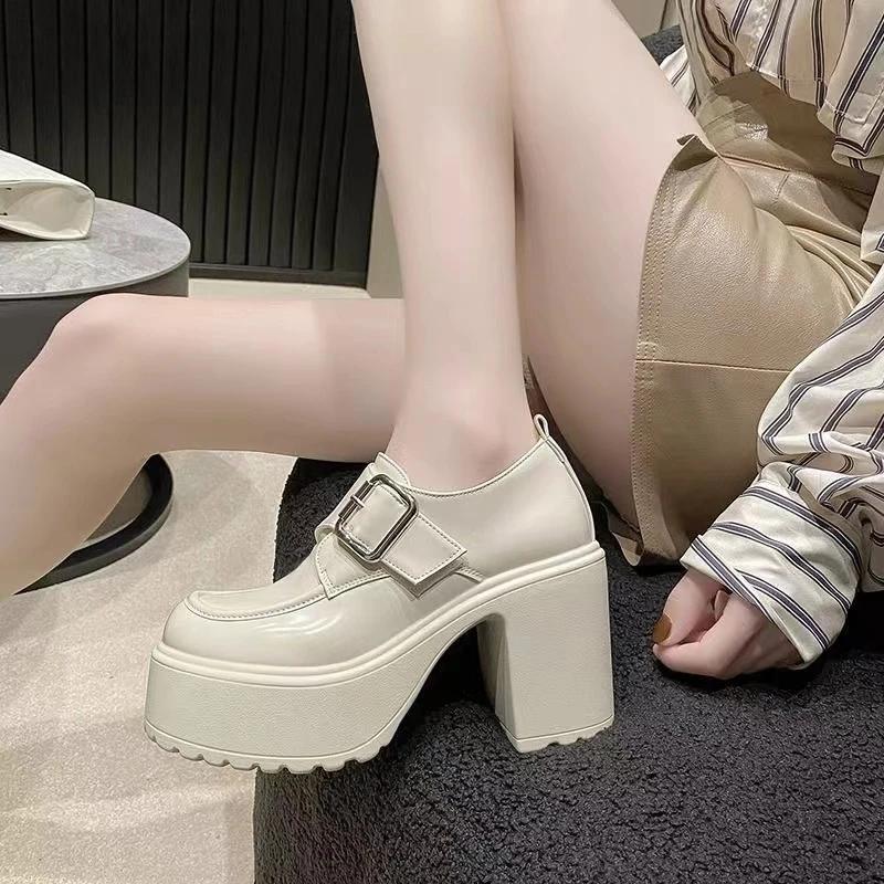 Women Platform Mary Janes Lolita Shoes Party Chunky Heels Pumps New Women Shoes Mujer Fashion Summer 2025 Oxford Zapatos