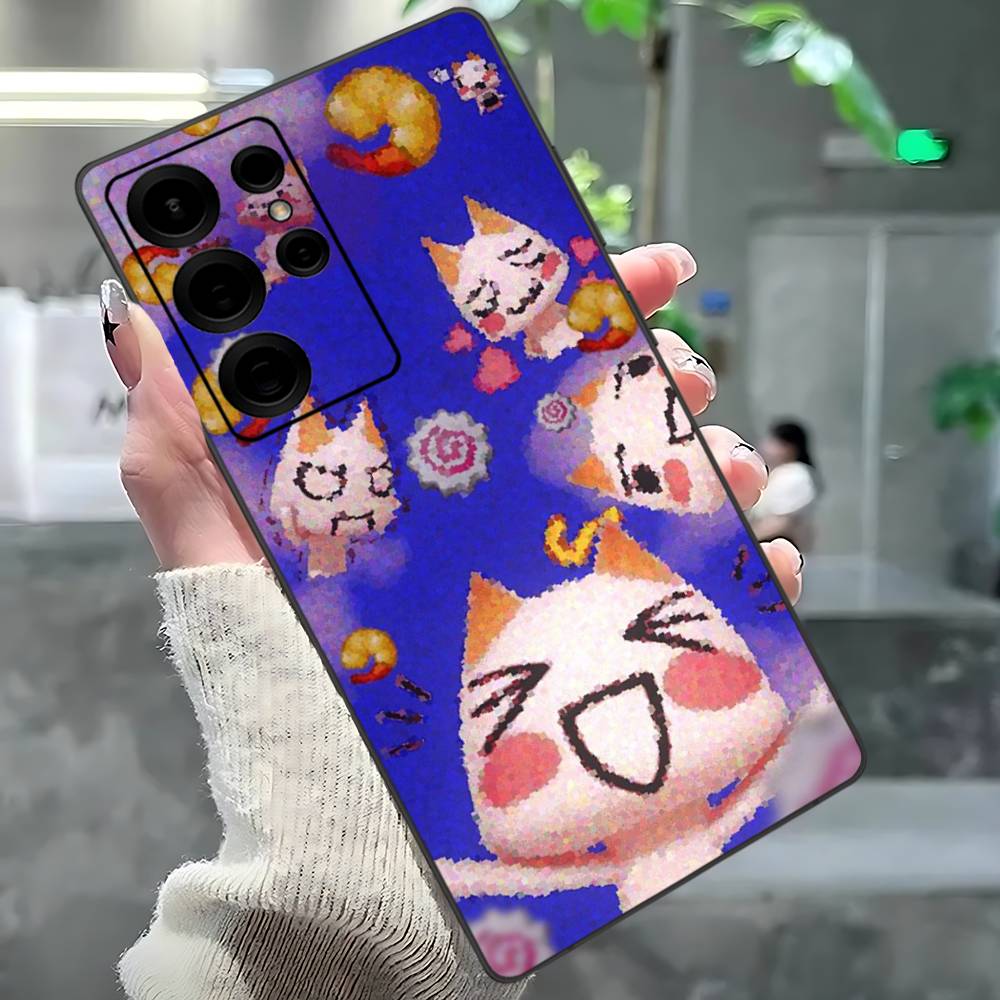 Popular Cute T-Ttoro I-Inoue Cat Phone Case For Samsung S 24 Fe 25 Ultra Plus 20 Lite 21 30 22 23 24 22 Ultra 5G Fundas