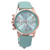 YAMAGW Chronograph Round Design Analog Watch Fake Leather Belt Fashion Accessory Formal Casual Business Mens Womens Unisex