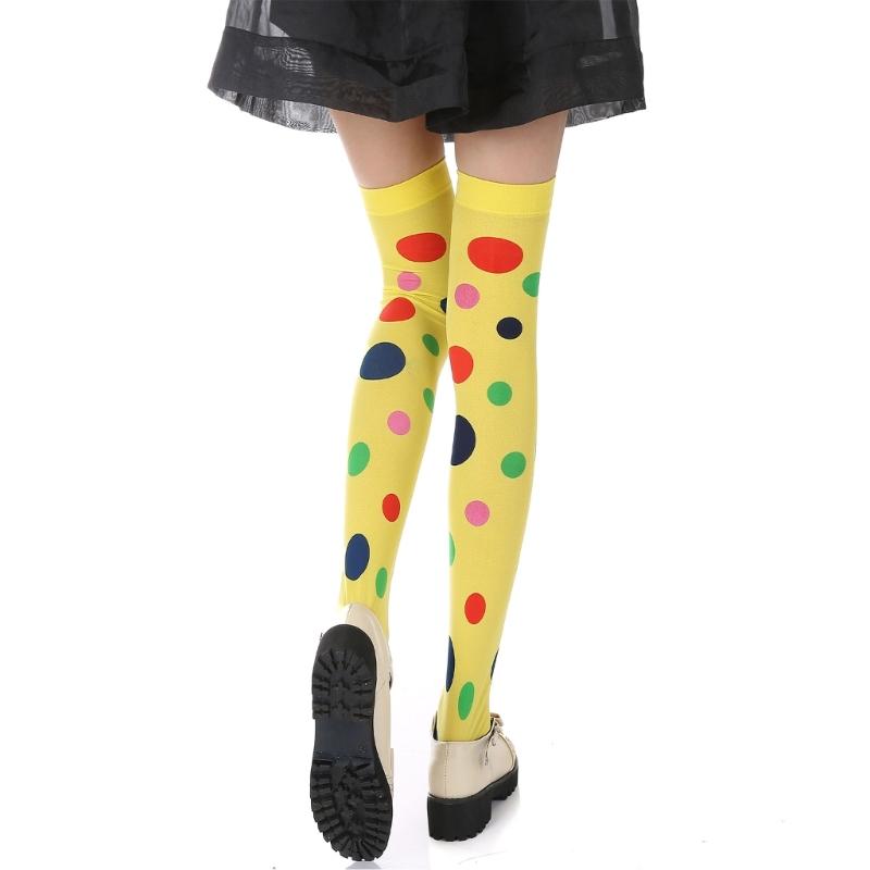 Clown Roleplay Cosplay Costume Outfit Set Halloween Clown Dress Up Gloves Necktie Gloves Vest Suspenders Stockings Bag