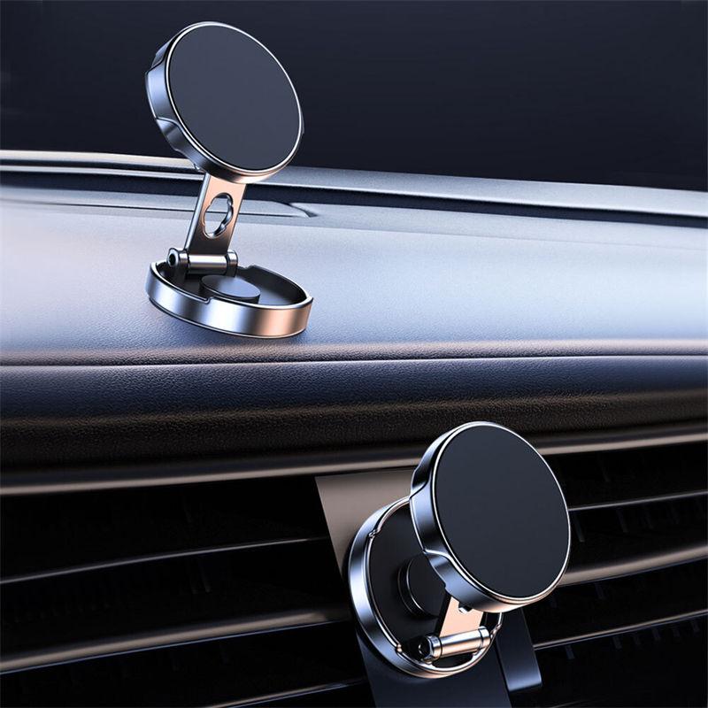 Car Magnetic Phone Holder 360 Rotating Universal Dashboard Mount Accessories Cars Phone Stand GZW
