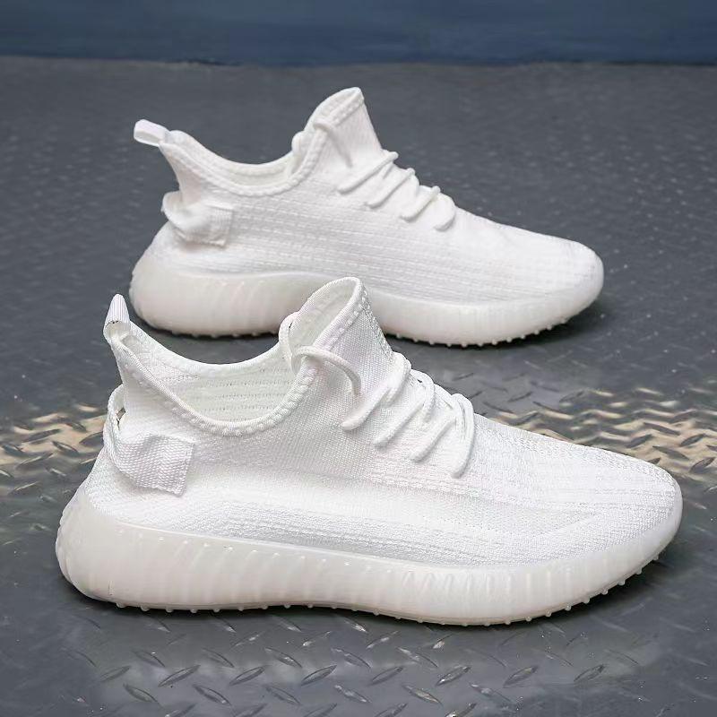 Zapatos de coco para hombre y mujer, malla transpirable, tejido volador, zapatillas deportivas, populares en otoño, zapatillas para correr