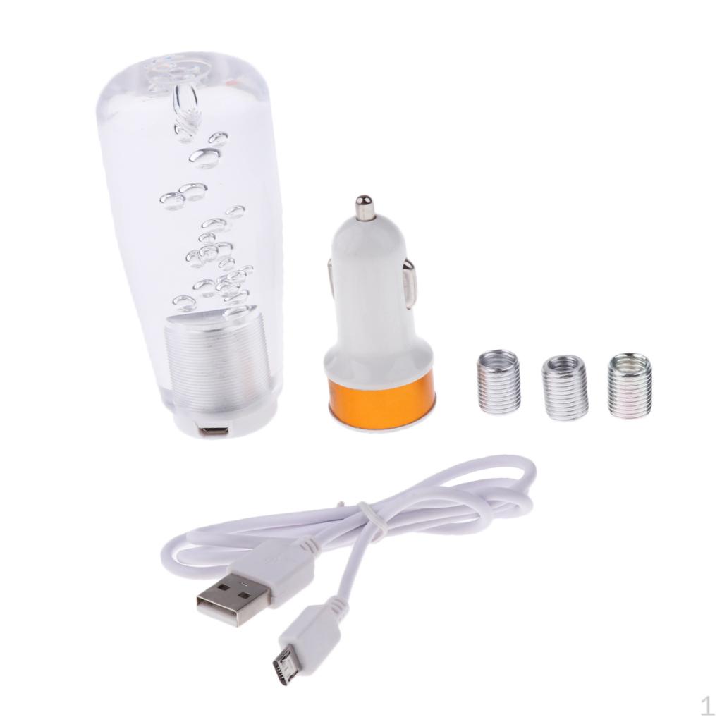 

Круглая ручка переключения передач JDM со светодиодной подсветкой, 9 дюймов и кристаллом