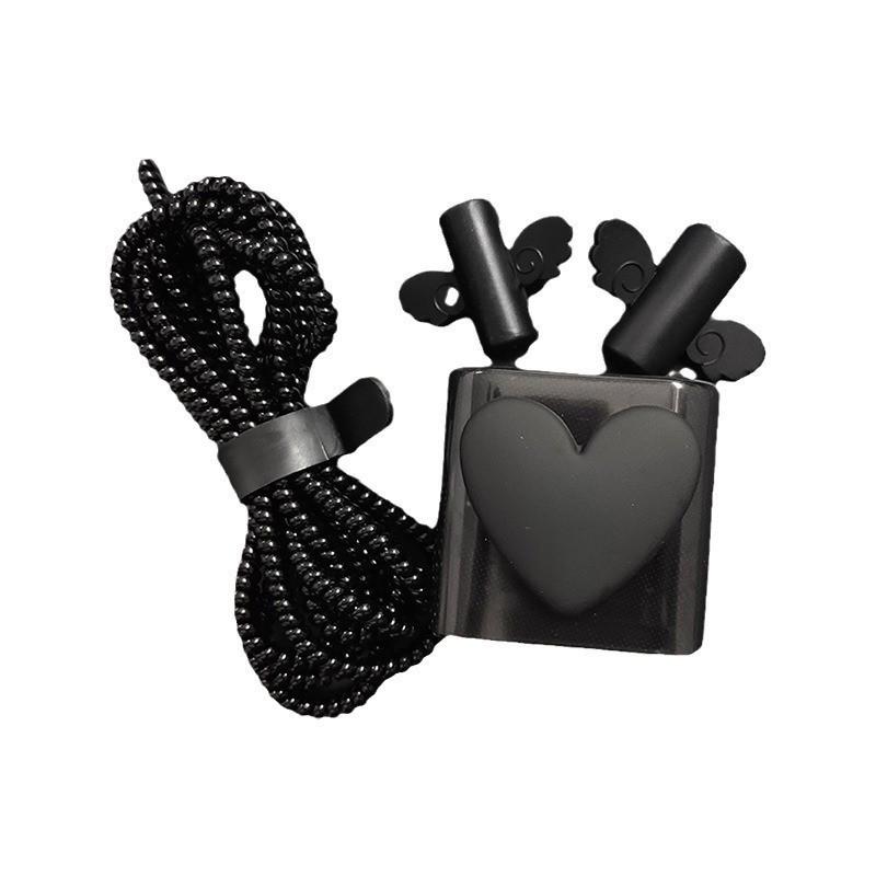 Spade Heart Apple Charger Cable & Protective Cover Set (18W-20W, Anti-Fall)