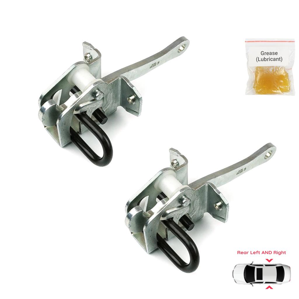 EDP1064-1 2 Pieces Rear Left AND Right Door Catch Hinge Brake Stop Check Strap Limiter Lever Arm for BMW 3 Series E36 1990-1999 51228165009