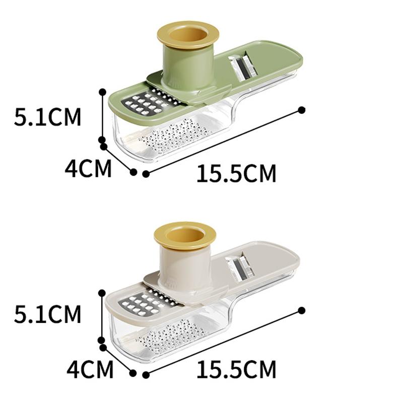 3in1 Garlic Ginger Grinder Kitchen Gadget Mini Garlic Grinder Manual Garlic Press Kitchen Tools for Crushing Spices Herbs Garlic