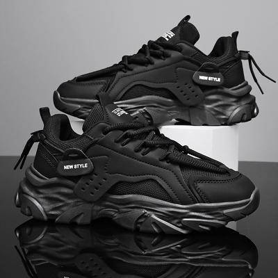 Sneakers for Men High Quality Leather Casual Shoes Mesh Breathable Sport Running Shoes Platform Tennis Shoes Zapatillas Hombre