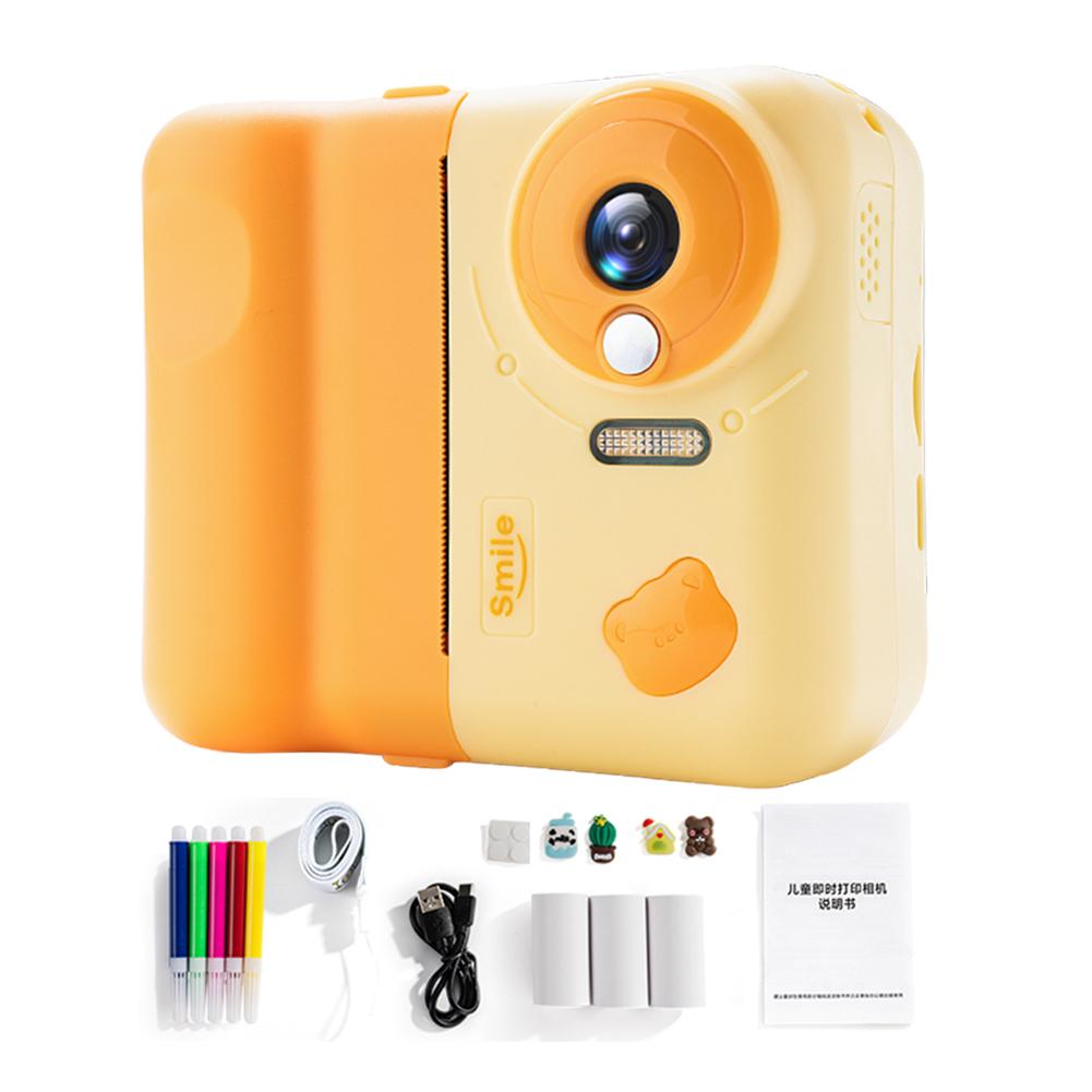 HD 1080P Digital Camera Video Mini Camera Printer Kids Instant Camera Print 2.4 IPS Screen Children Video Camera for Kids Toys