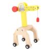 Holzkran Spielzeugset Schienenspielzeug Zubehör Einfach zu montierender Turmkran Spielset für Kinder