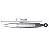 New 1Pcs Kitchen Tongs 25cm Stainless Steel Locking Kitchen Tongs
