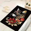 1pc Mysterious cat Print, Design Indoor Area Rug, Soft, Anti-Slip, and Durable Gaming Room Decor for Bedroom, Living Room, and Exercise Rugs