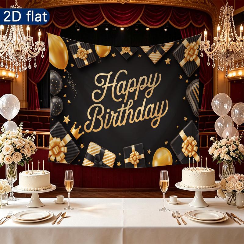 Gold Balloon Party Background 1pc - Studio Photo Prop