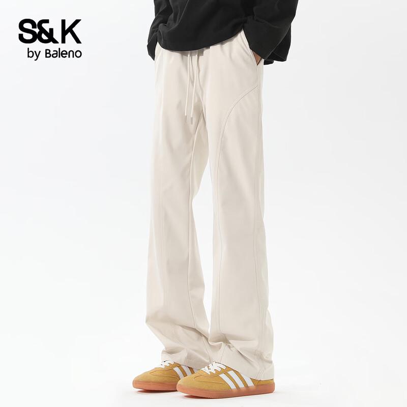 Baleno Men's S&K Loose Straight Casual Pants